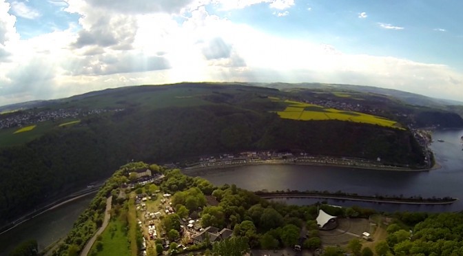 Blick von der Loreley auf das Rheintal