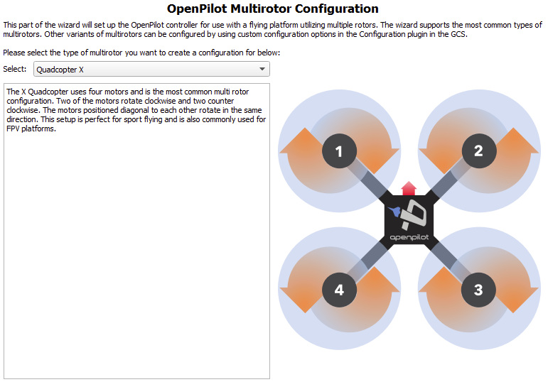 OpenPilot Multirotor Typ